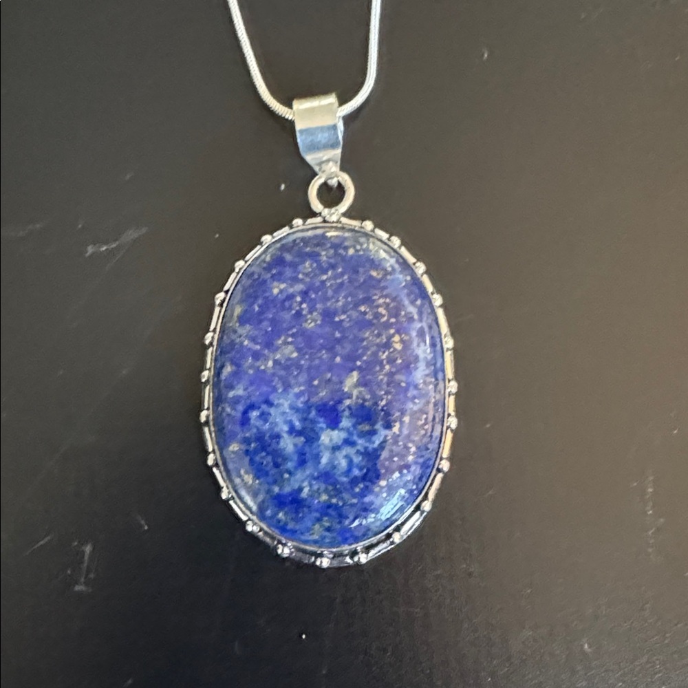 Lapis .925 Sterling Silver Necklace